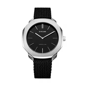 D1 Milano SSPL01 unisex Ultra Thin quartz hodinky 36 mm strieborná nerezová oceľ