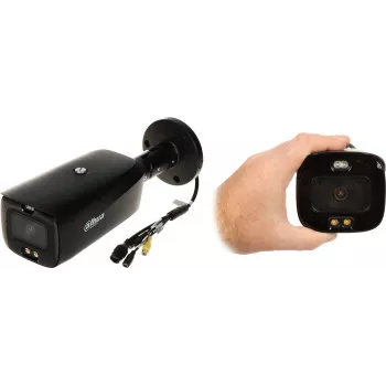 DAHUA IPC-HFW3849T1-AS-PV-0360B-S5 8MP Full-Color Active Deterrence Bullet IP kamera s 3,6mm objektívom, teplé svetlo, siréna, AI Perimeter Protection, IP67, 12V DC/PoE