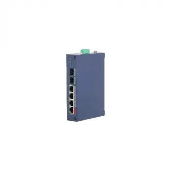 Dahua Technology CHS4206-4GT-90 priemyselný neupravovaný PoE switch, 6-portový gigabitový, 4x PoE++ 90W, DIN lišta