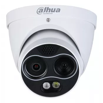 Dahua TPC-DF1241-TB3F4-DW-S8-V1 duálna termálna a viditeľná IP kamera, 4MP, 256x192 termálna, IP67, IK10