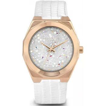 Daisy Dixon dámske quartzové analógové náramkové hodinky DD120WRG 36mm ružové zlato biela