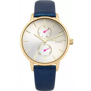 Daisy Dixon dámske hodinky DD086UG 36mm quartz analógové strieborný ciferník sivý kožený remienok