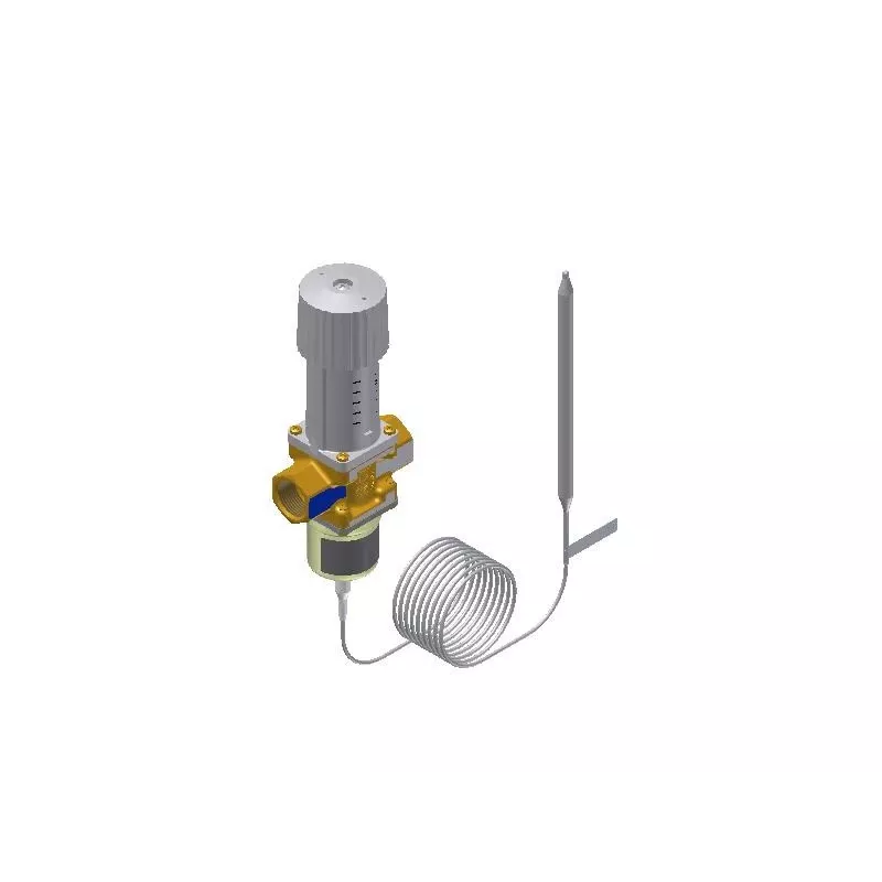 Danfoss 003N0043 spodná časť termostatického ventilu - priame prevedenie, poniklovaná mosadz, 1/2 palca