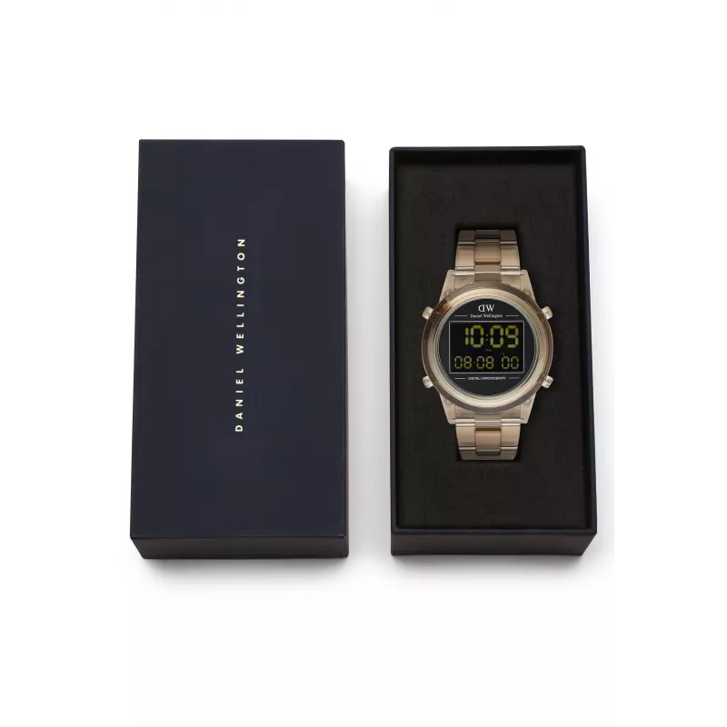 DANIEL WELLINGTON Classic Black Sheffield 42mm Rose Gold hodinky DW00100767
