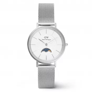 Daniel Wellington Petite Lumine hodinky 32 mm ružové zlato nerezový mesh