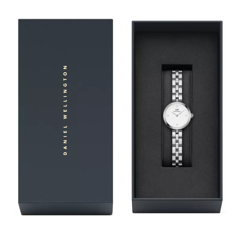 DANIEL WELLINGTON Petite Lumine dámske hodinky DW00100716 22mm strieborná nerezová oceľ mesh
