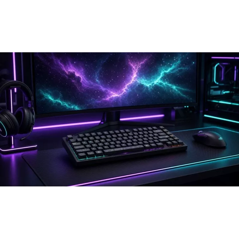 Dark Project ALU81A Terra Nova G3MS Moonstone Switch mechanická klávesnica, US ANSI, čierna