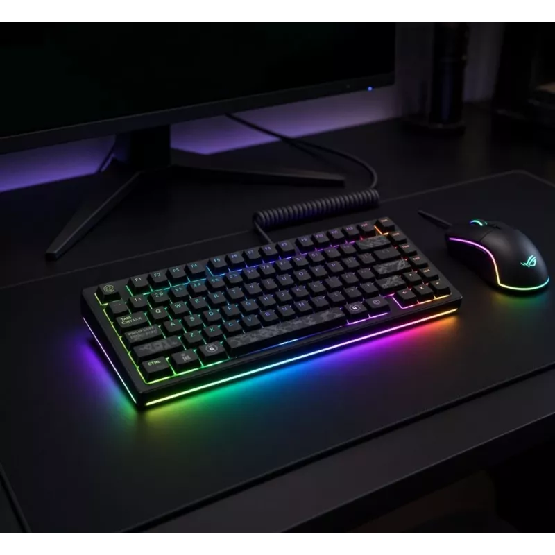 Dark Project ALU81A Terra Nova G3MS Moonstone Switch mechanická klávesnica, US ANSI, čierna