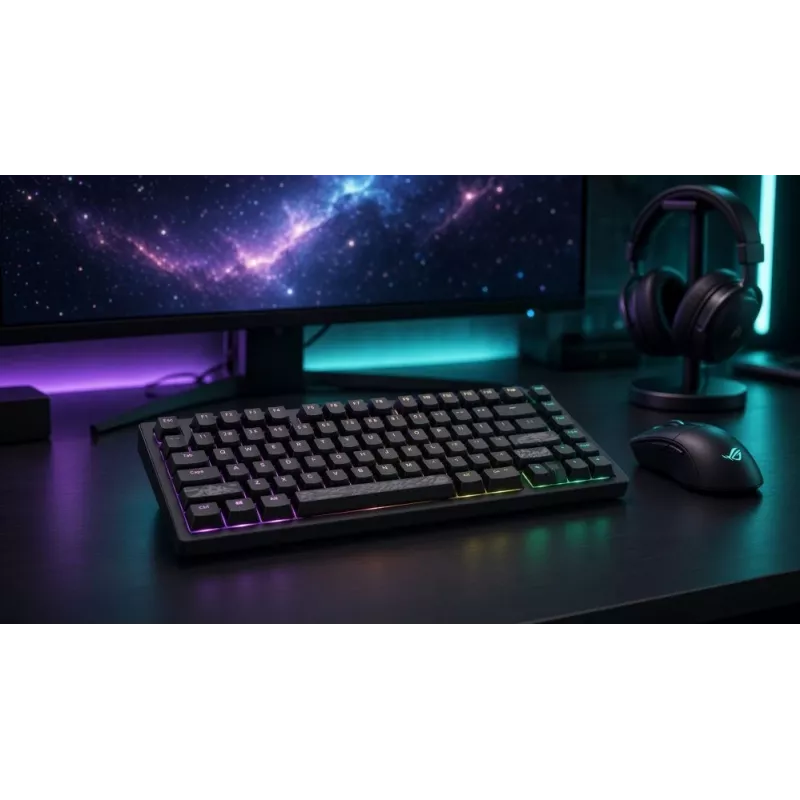 Dark Project Terra Nostra G3MS Moonstone Switch TKL mechanická herná klávesnica, US ANSI, čierna