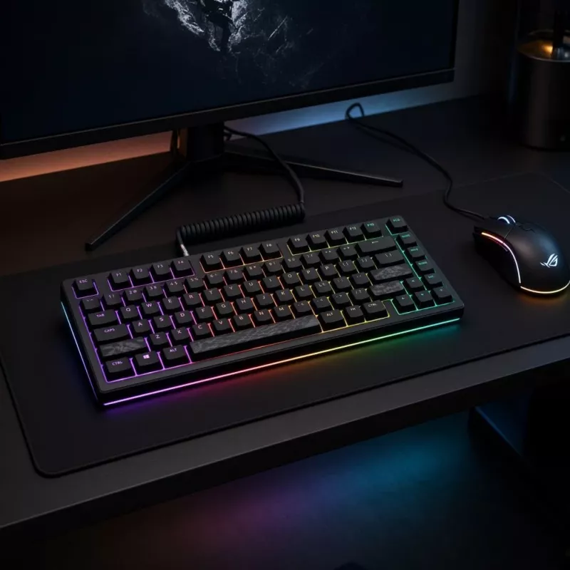 Dark Project Terra Nostra G3MS Moonstone Switch TKL mechanická herná klávesnica, US ANSI, čierna