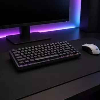 Dark Project Terra Nostra G3MS Moonstone Switch TKL mechanická herná klávesnica, US ANSI, čierna