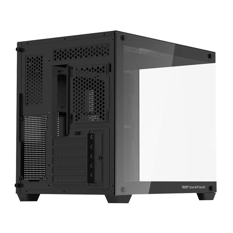 Darkflash C285MP Mid-Tower PC skriňa, bočný panel z tvrdeného skla, ATX, čierna