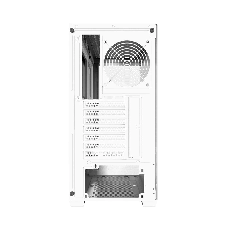 Darkflash DS900W biela Mid-Tower počítačová skriňa, ATX, tvrdené sklo, bez ventilátorov
