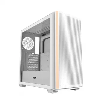 Darkflash DS900WS ATX Mid-Tower počítačová skriňa, biela, temperované sklo, bez ventilátorov