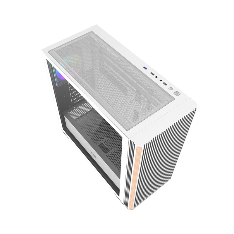 DARKFLASH DS900WS Mid Tower biela skriňa so 4 ARGB ventilátormi
