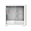 DARKFLASH DS900WS Mid Tower biela skriňa so 4 ARGB ventilátormi