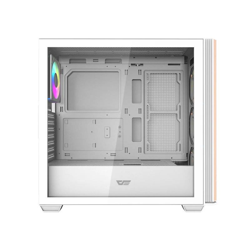 DARKFLASH DS900WS Mid Tower biela skriňa so 4 ARGB ventilátormi