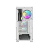 DARKFLASH DS900WS Mid Tower biela skriňa so 4 ARGB ventilátormi