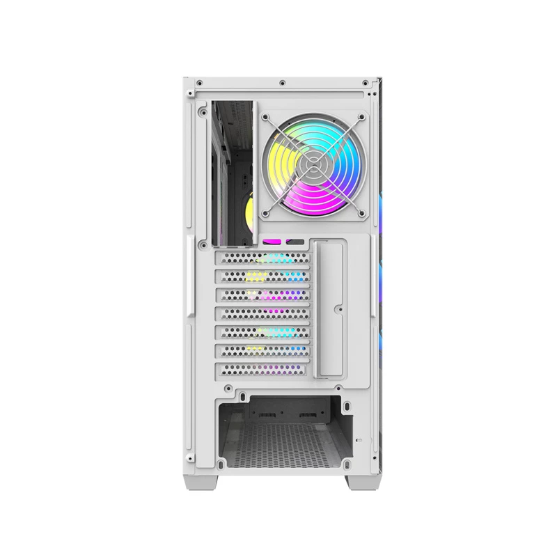 DARKFLASH DS900WS Mid Tower biela skriňa so 4 ARGB ventilátormi