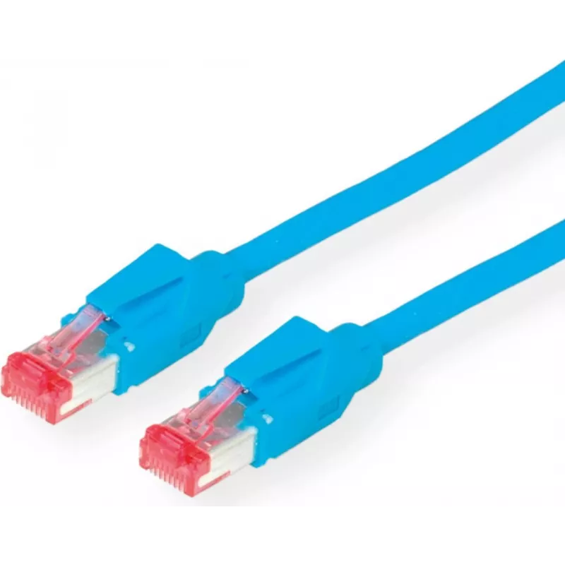 Dätwyler Cat 6 S/FTP LSZH patch kábel, RJ-45 na RJ-45, 3 m, modrá 21.05.0034