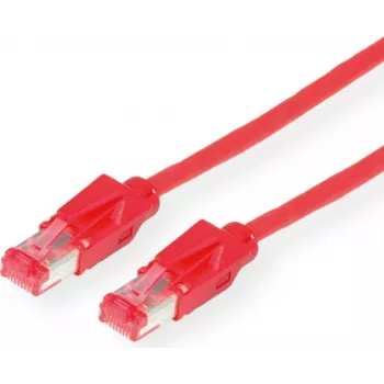 Dätwyler Cat 6 S/FTP patch kábel RJ45 na RJ45, 0,5 m, červený, LSZH 21.05.0001