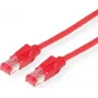Dätwyler CAT 6 SSTP bezhalogénový patch kábel, RJ-45 konektor samec na RJ-45 konektor samec, 3 m, červená 21.05.0031