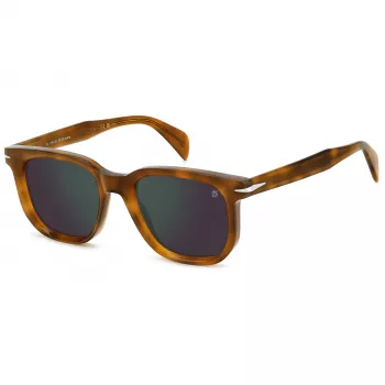 DAVID BECKHAM DB-7133-S-C9B obdĺžnikové slnečné okuliare Havana hnedá 52 mm