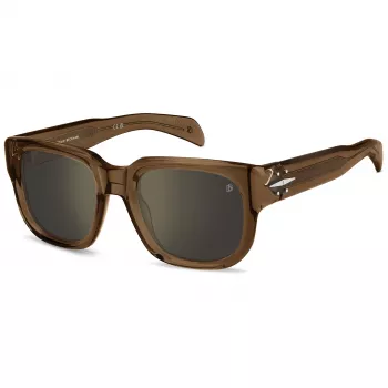 DAVID BECKHAM DB-7146-S-FMP pánske polarizované hranaté slnečné okuliare s flash mirror, 53 mm