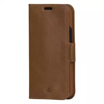 dbramante1928 Copenhagen Slim Flip puzdro pre Apple iPhone 13 Pro Max, zrnitá koža, svetlohnedé