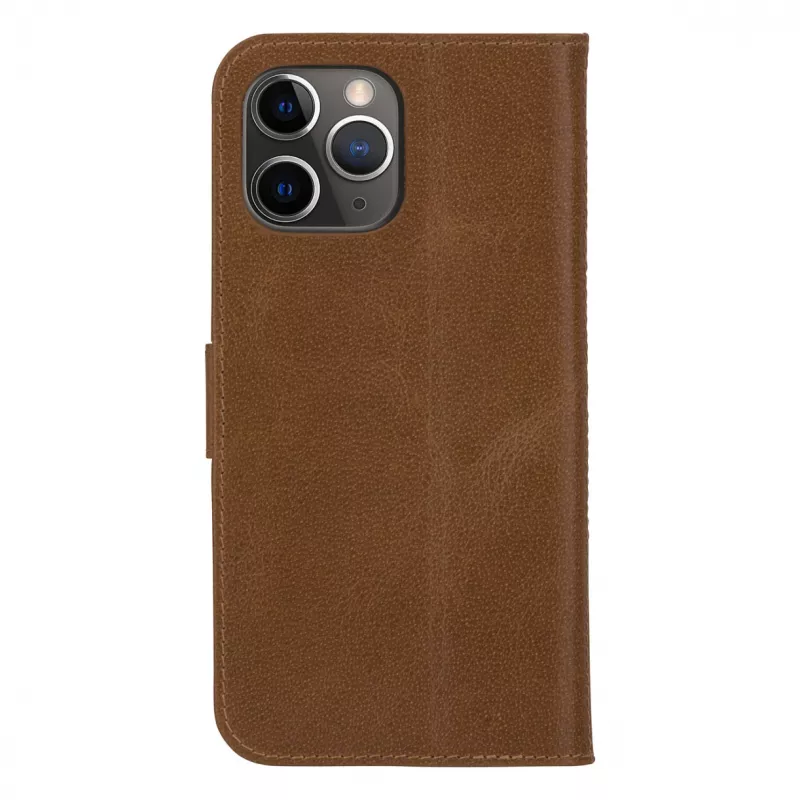 dbramante1928 Copenhagen Slim Flip puzdro pre Apple iPhone 13 Pro Max, zrnitá koža, svetlohnedé