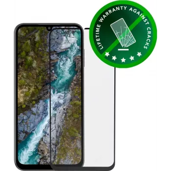 dbramante1928 eco-shield Ochranná fólia displeja pre Samsung Galaxy A25 5G, čierny okraj