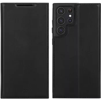 dbramante1928 Oslo flip puzdro pre mobilný telefón - polyuretán (PU), plast - čierna - pre Samsung Galaxy S22 Ultra