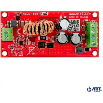 DC/DC menič ATTE ASUC-100-480-OF 100W 48V vstup 12V výstup lišta DIN