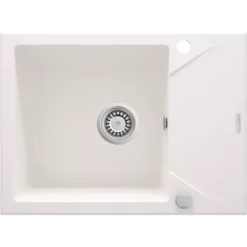 DEANTE 1-drezový granitový kompozitný drez s odkvapkávacou plochou – čierna (Nero) – 780x440 mm