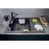 DEANTE 1-miskový magnetický granitový drez s odkvapkávačom grafitový metalický