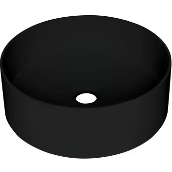 DEANTE žulové umývadlo na dosku 780x435mm čierne jednodrezové s odkvapkávačom
