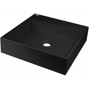 DEANTE Granitové umývadlo na umiestnenie na dosku s otvorom pre batériu - 400x400 mm - béžová