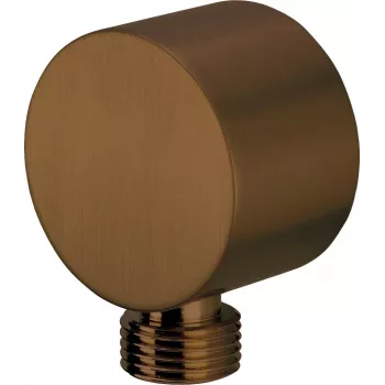Deante Cascada NAC_C54K Okrúhle rohové spojenie pre sprchovú hadicu, 1/2 palca, kefovaný bronz