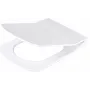 DEANTE slim sedadlo na WC so soft-close - D-shape, duroplast, biela, rýchle uvoľnenie