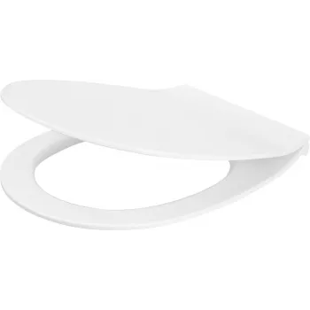 DEANTE Slim soft-close WC sedadlo - duroplast, biela, D tvar, quick release