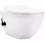 DEANTE toaleta s bidetovou funkciou - s jednopákovou batériou, stojaca WC, Dual Flush, biela