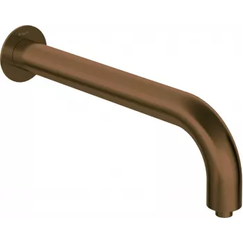 DEANTE nástenný sprchový výtok - 380 mm, matná čierna, mosadz, jednopáková batéria, rozteč pripojenia 150 mm