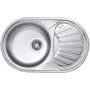 DEANTE ZEU 311B 1-miskový fragranitový drez s odkvapkávačom, Onyx Black, 620x500mm