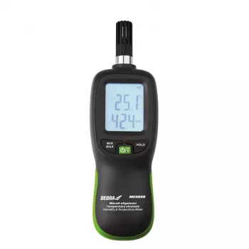 DEDRA MC0956 meradlo hladiny zvuku – 30-130 dBA digitálny decibelový merač s vážením A/C, podsvieteným LCD, Data Hold, Max/Min, IEC 651 Typ 2
