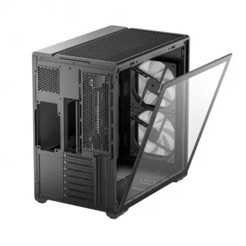 Deepcool CG590 MESH 2F Mid Tower skriňa - čierna, temperované sklo, 2x120mm ventilátor