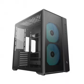 Deepcool CG590 MESH 2F Mid Tower skriňa - čierna, temperované sklo, 2x120mm ventilátor