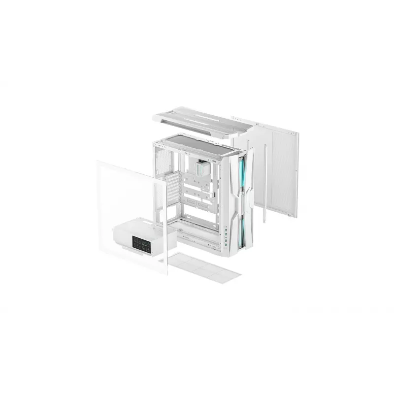 Deepcool GENOME III biela Full-Tower skriňa s integrovaným 360mm kvapalinovým chladením