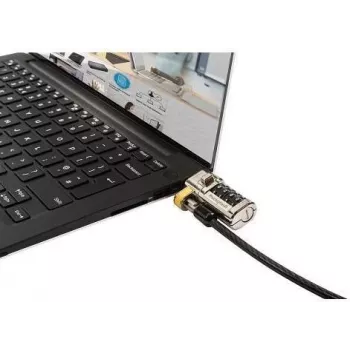 Dell 461-AAEU bezpečnostný káblový zámok 1,8m čierny chróm (D6FY7)