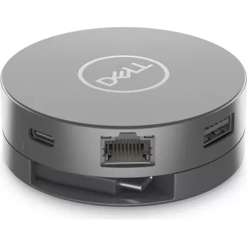 Dell 6-in-1 USB-C Multiport adaptér DA305Z - HDMI, DisplayPort, VGA, USB-A, USB-C PD, Gigabit Ethernet
