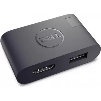 Dell DA20 USB-C mobilný adaptér - HDMI, VGA, Gigabit Ethernet, USB 3.0, čierny V1J4H